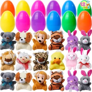 Prefilled Easter Eggs, Filled with Plush Animal Toys