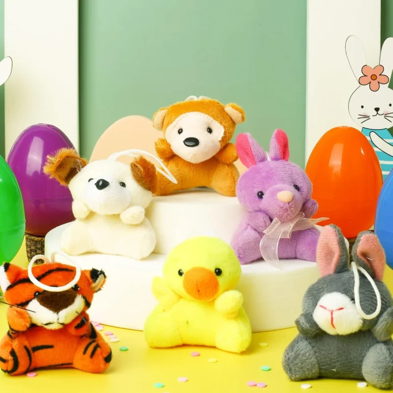 Prefilled Easter Eggs, Filled with Plush Animal Toys