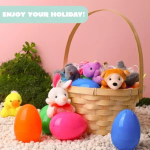 Prefilled Easter Eggs, Filled with Plush Animal Toys