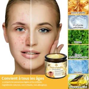 Turonu™ Baume pour la peau à la rétinol et au venin d'abeille Certifié par la SFD