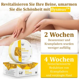flysmus™Bienengift-Behandlungscreme🐝: Behandlung von Ekzemen, Akne, Altersflecken, Krampfadern, Hautrissen, Pilzinfektionen, Warzen