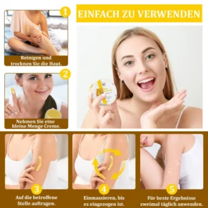 flysmus™Bienengift-Behandlungscreme🐝: Behandlung von Ekzemen, Akne, Altersflecken, Krampfadern, Hautrissen, Pilzinfektionen, Warzen