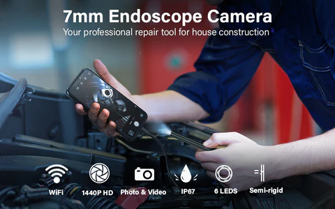 Deep View Mini Endoscope Camera for Industrial & Automotive Inspection