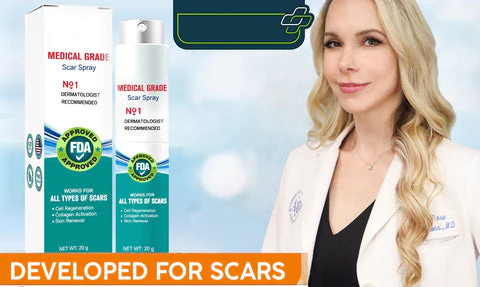 Advanced Scar Spray For All Types of Scars - For example Acne Scars, Surgical Scars and Stretch Marks