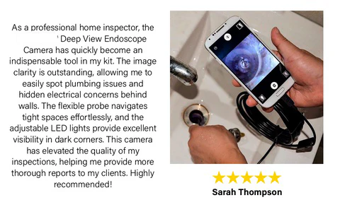 Deep View Mini Endoscope Camera for Industrial & Automotive Inspection