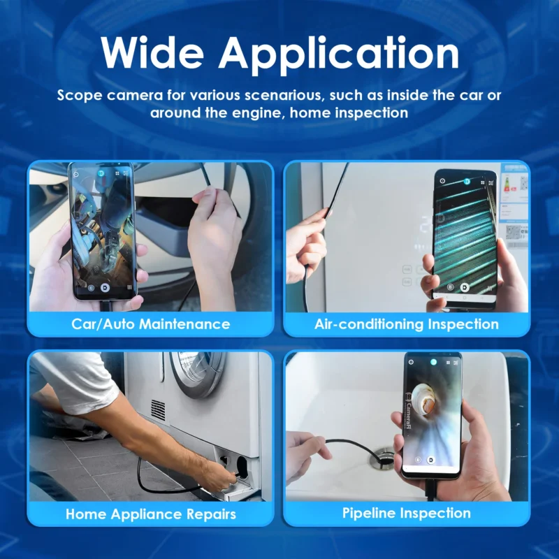 Deep View Mini Endoscope Camera for Industrial & Automotive Inspection