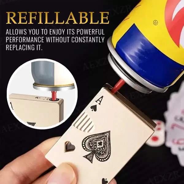 Fortune's Flame™ Poker Ace Windproof Lighter