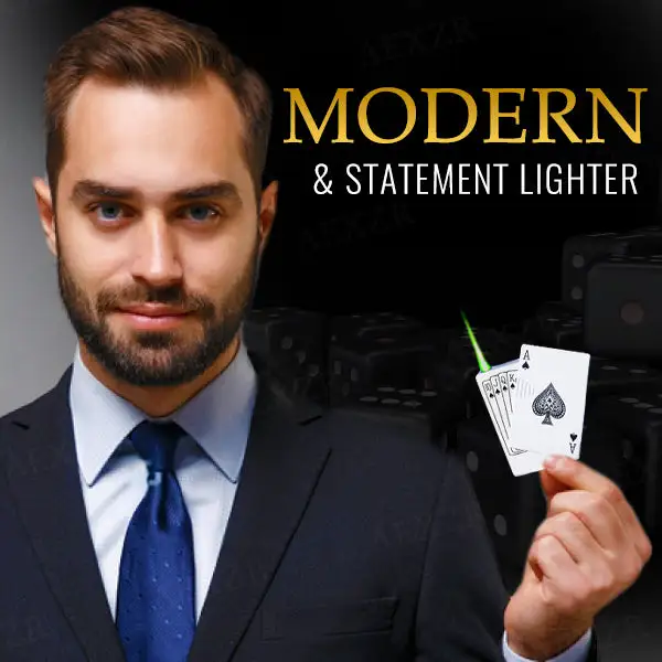 Fortune's Flame™ Poker Ace Windproof Lighter
