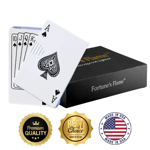 Fortune's Flame™ Poker Ace Windproof Lighter