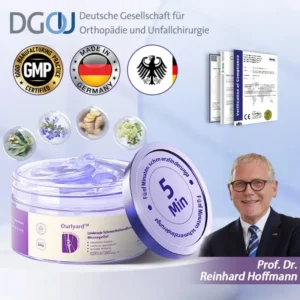 Ourlyard™ Kurkuma- & Emuöl-Gel zur Linderung von Arthritis-Schmerzen 👨‍⚕️ Zertifiziert von der Deutschen Gesellschaft für Orthopädie und Unfallchirurgie (DGOU)
