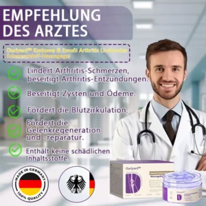 Ourlyard™ Kurkuma- & Emuöl-Gel zur Linderung von Arthritis-Schmerzen 👨‍⚕️ Zertifiziert von der Deutschen Gesellschaft für Orthopädie und Unfallchirurgie (DGOU)