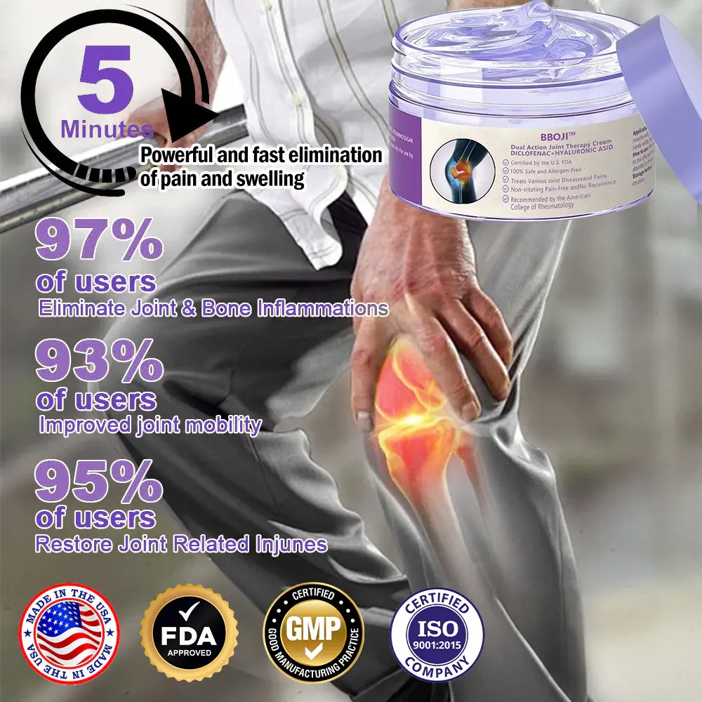 BBOJI® 7 Day Rapid Joint & Bone Therapy Cream USA Orthopedics (AAOS) Approved