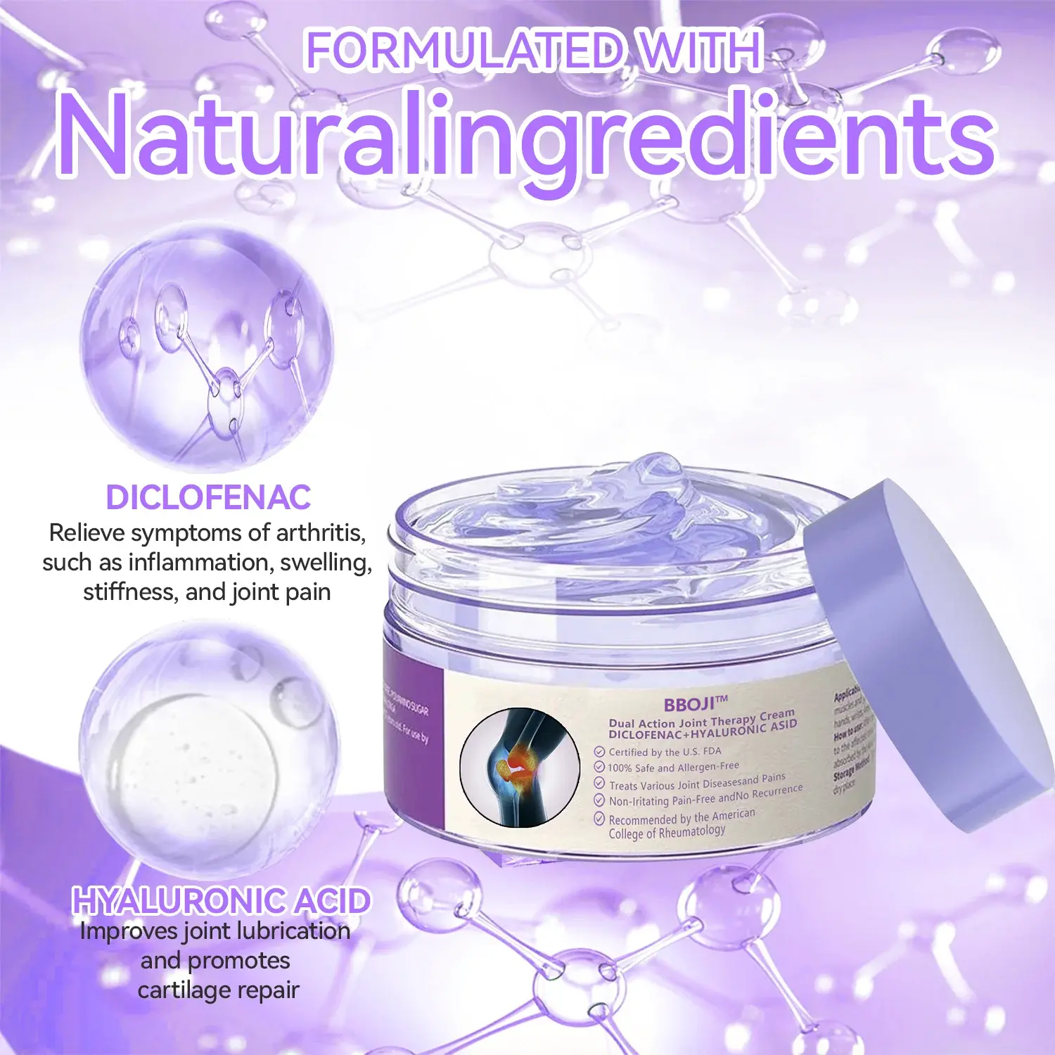 BBOJI® 7 Day Rapid Joint & Bone Therapy Cream USA Orthopedics (AAOS) Approved