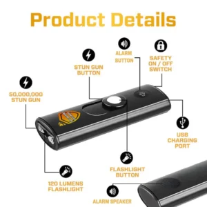 Suptruck™ SmartSafe 3-in-1 Stun Alert Keychain