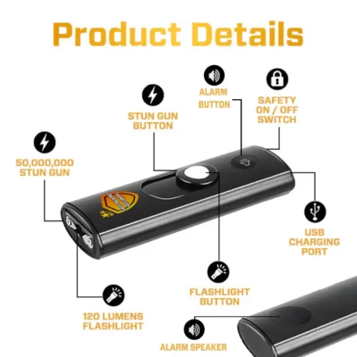 Suptruck™ SmartSafe 3-in-1 Stun Alert Keychain