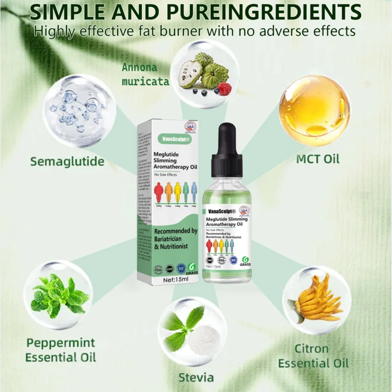 VanaSculpt® Meglutide Slimming Aromatherapy Oil - Made & Shipped From the USA