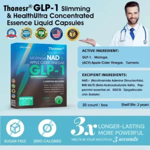 𝗧𝗵𝗼𝗻𝗲𝘀𝗿® GLP-1 Slimming & Health Ultra Concentrated Essence Liquid Pearls - NAD+ Moringa & ACV & Keto BHB