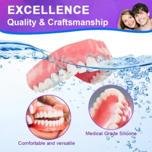 Experience Comfort with LOVILDS™ Silicone Lined Denture Set - (ADA Recommended)