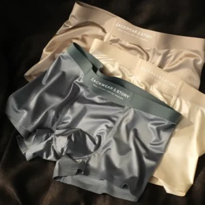 Luxury Ice Silk Men's Boxers---Antibacterial Silk Lining 🐰