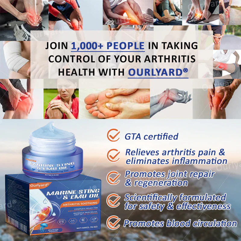 Ourlyard® Marine Sting & Emu Oil Arthritis Soothing Gel (FDA Approved)