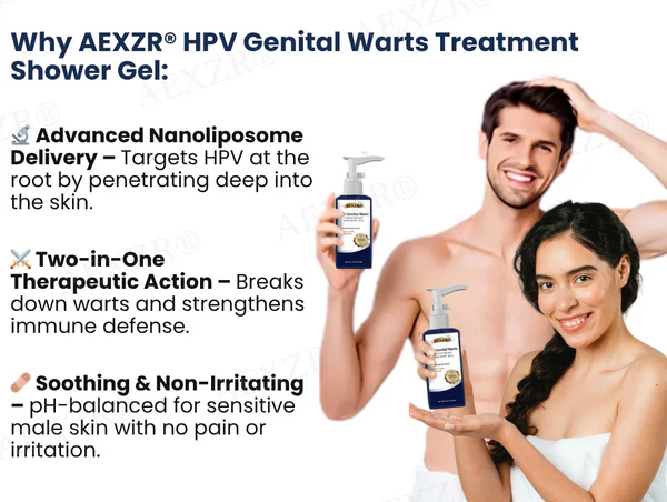 AEXZR® HPV Genital Warts Treatment Shower Gel