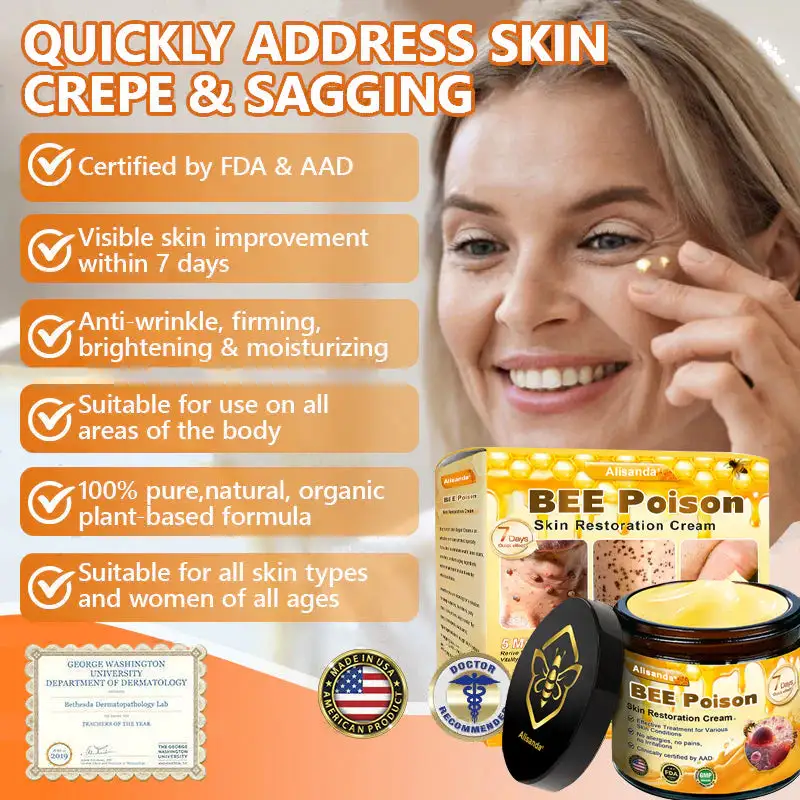 Alisanda® "Dermal Gold" Botulin Bee Poison Skin Restoration Cream