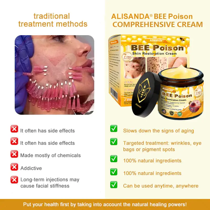Alisanda® "Dermal Gold" Botulin Bee Poison Skin Restoration Cream