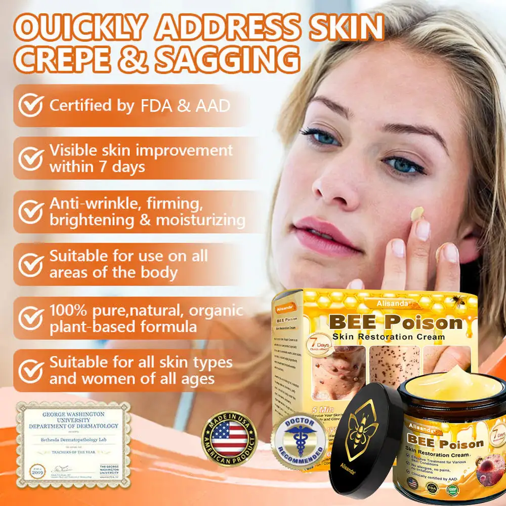 Alisanda® "Dermal Gold" Botulin Bee Poison Skin Restoration Cream