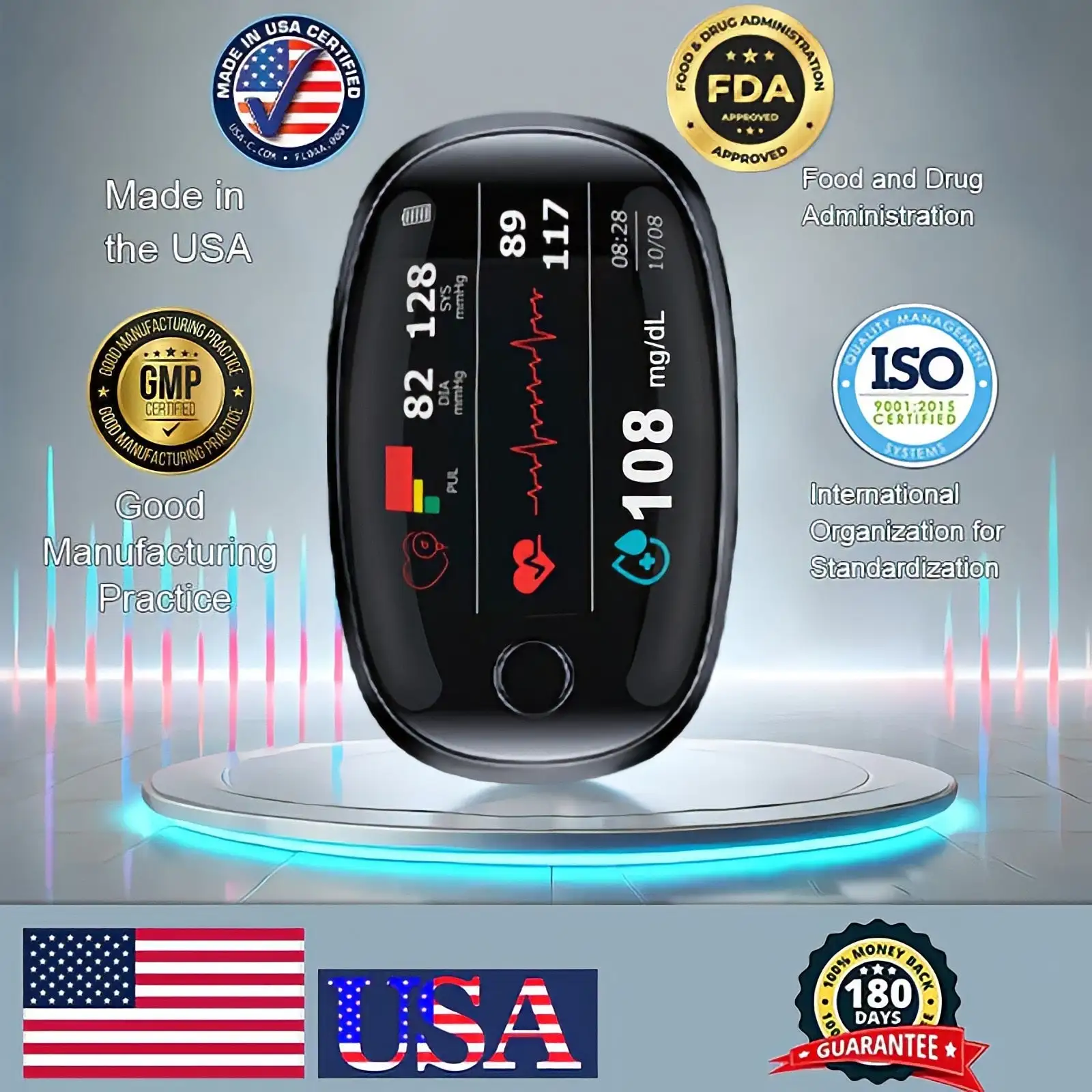 Newyuo™ Non-Invasive Blood Glucose Meter—99.97% Accuracy
