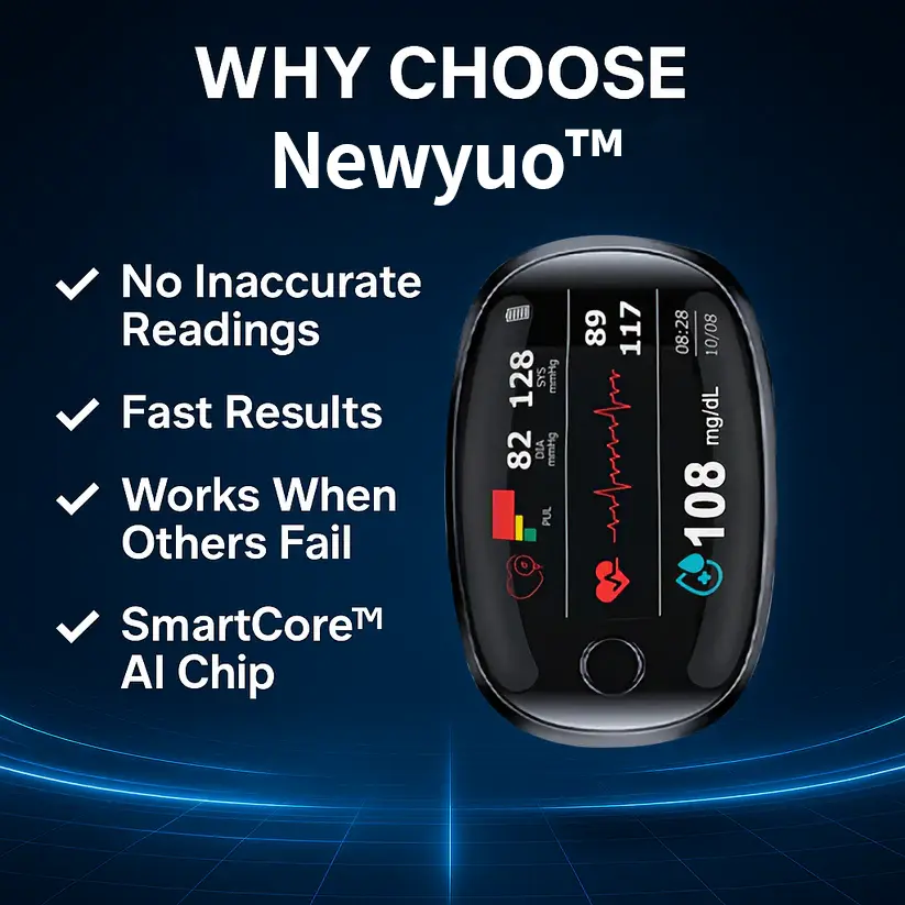 Newyuo™ Non-Invasive Blood Glucose Meter—99.97% Accuracy
