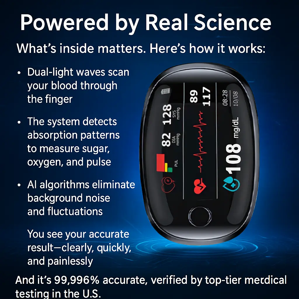 Newyuo™ Non-Invasive Blood Glucose Meter—99.97% Accuracy