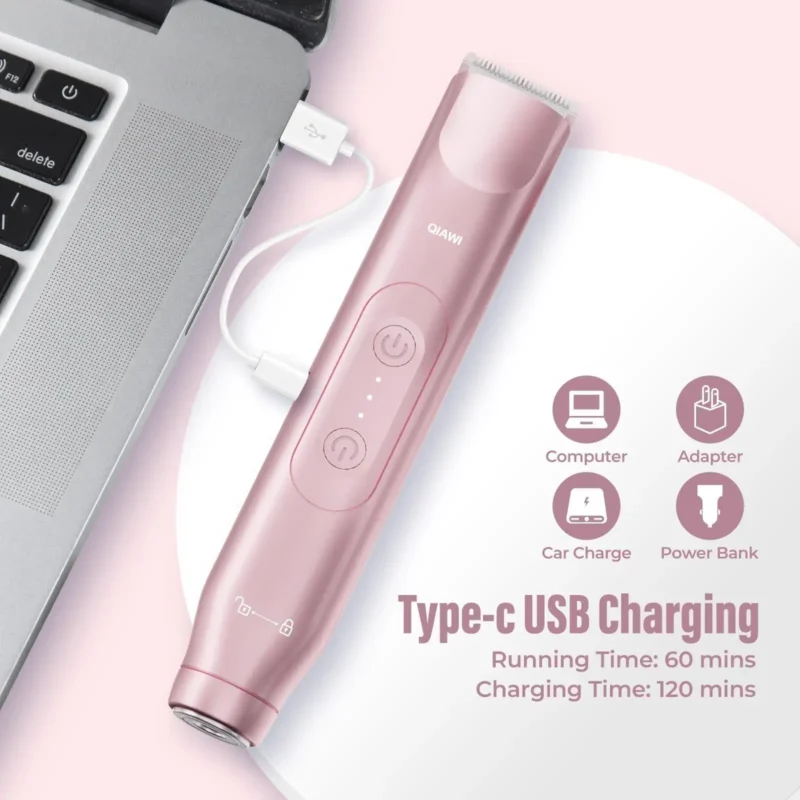 QIAWI 2-in-1 Ladies Hair Removal Device – Dual Blade Design