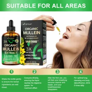 GFOUK® 3X Concentrated Mullein Lung Cleanse Drops