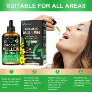 GFOUK® 3X Concentrated Mullein Lung Cleanse Drops