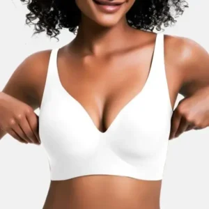 NESLEMY Wireless Womens Comfortable Wireless Bras Push Up Bralettes Seamless Tshirts Bras Deep V