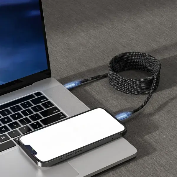 QIAWI™ Magnetic Anti-Tangle Charging Cable
